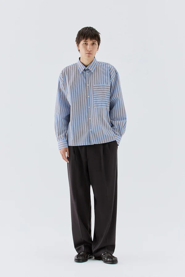 PANTALONE uomo FONDO AMPIO DOPPIA PENCE MORO I'M BRIAN PA3887 MORO I'M BRIAN 