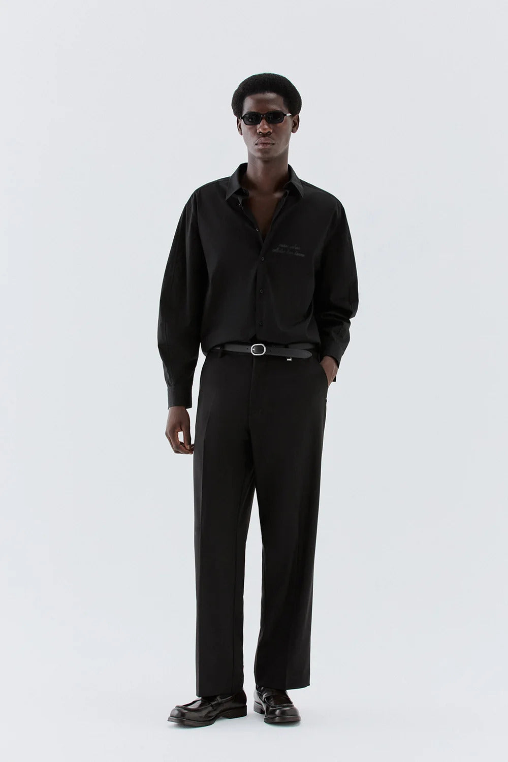 PANTALONE UOMO GAMBA DRITTA CROPPED NERO I'M BRIAN PA3890 NERO I'M BRIAN 