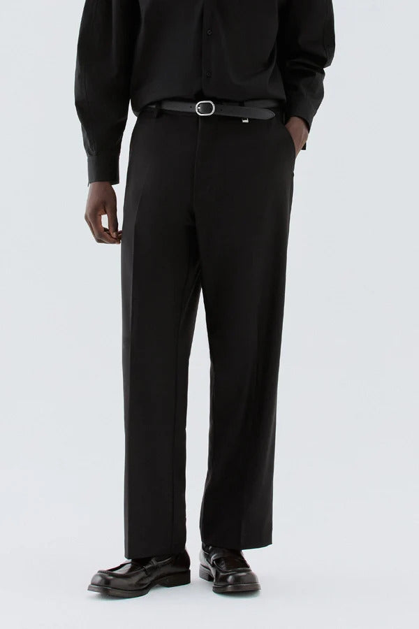 PANTALONE UOMO GAMBA DRITTA CROPPED NERO I'M BRIAN PA3890 NERO I'M BRIAN 