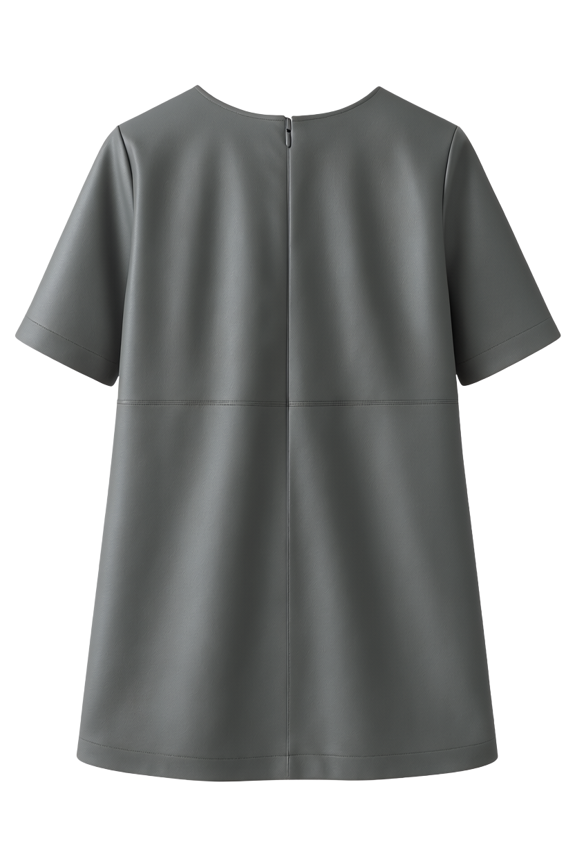 ABITO DONNA MINI AMPIO IN ECOPELLE GRIGIO JIJIL JPI26AB128 GRIGIO JIJIL 