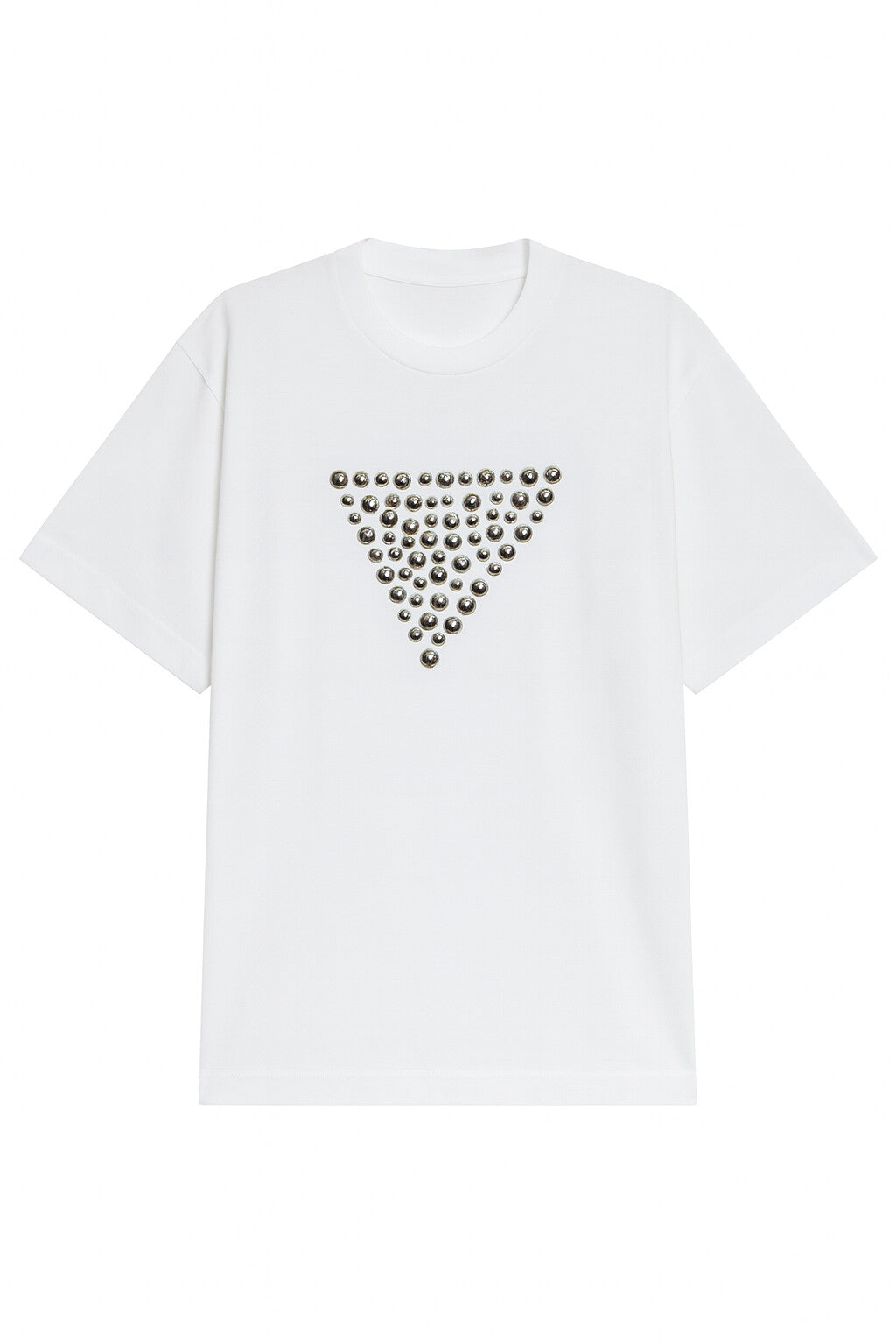 t-shirt DONNA MEZZA MANICA GIROCOLLO CON APPLICAZIONI BIANCO JIJIL JPI26TS072 BIANCO JIJIL 