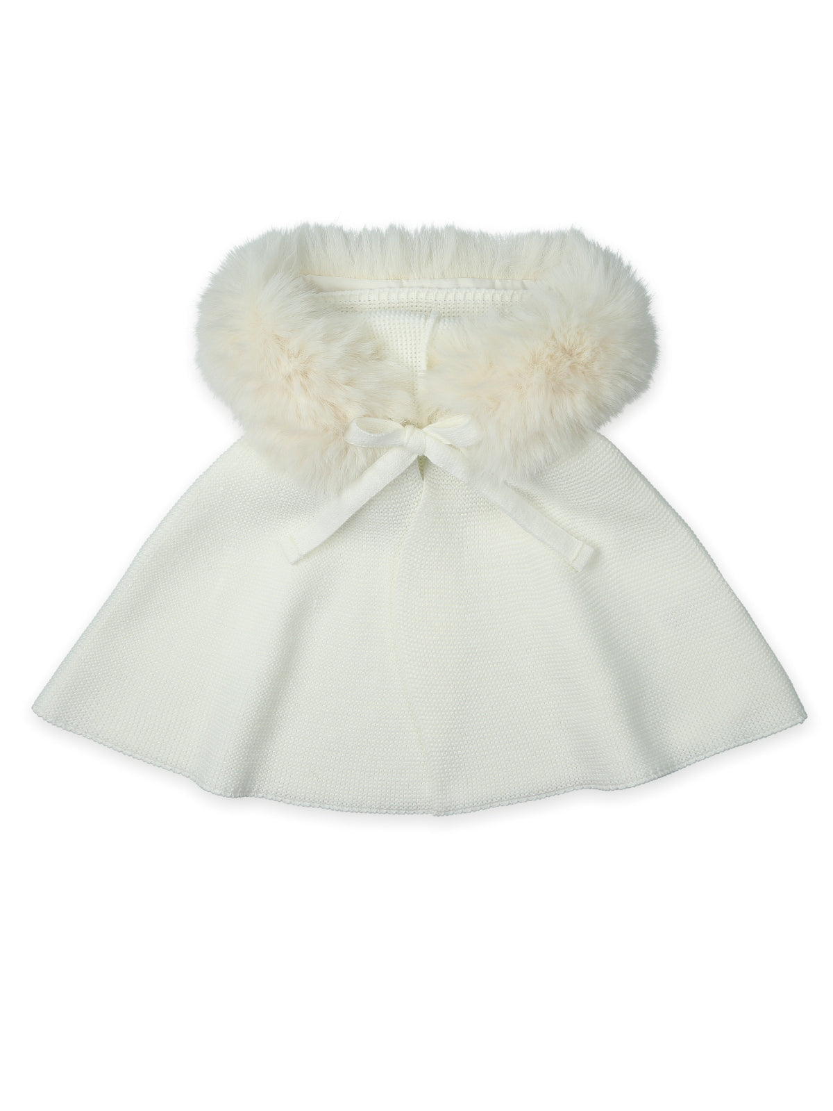 Mantella lavorata a maglia con cappuccio 0291 CRUDO MAC ILUSION KIDS 