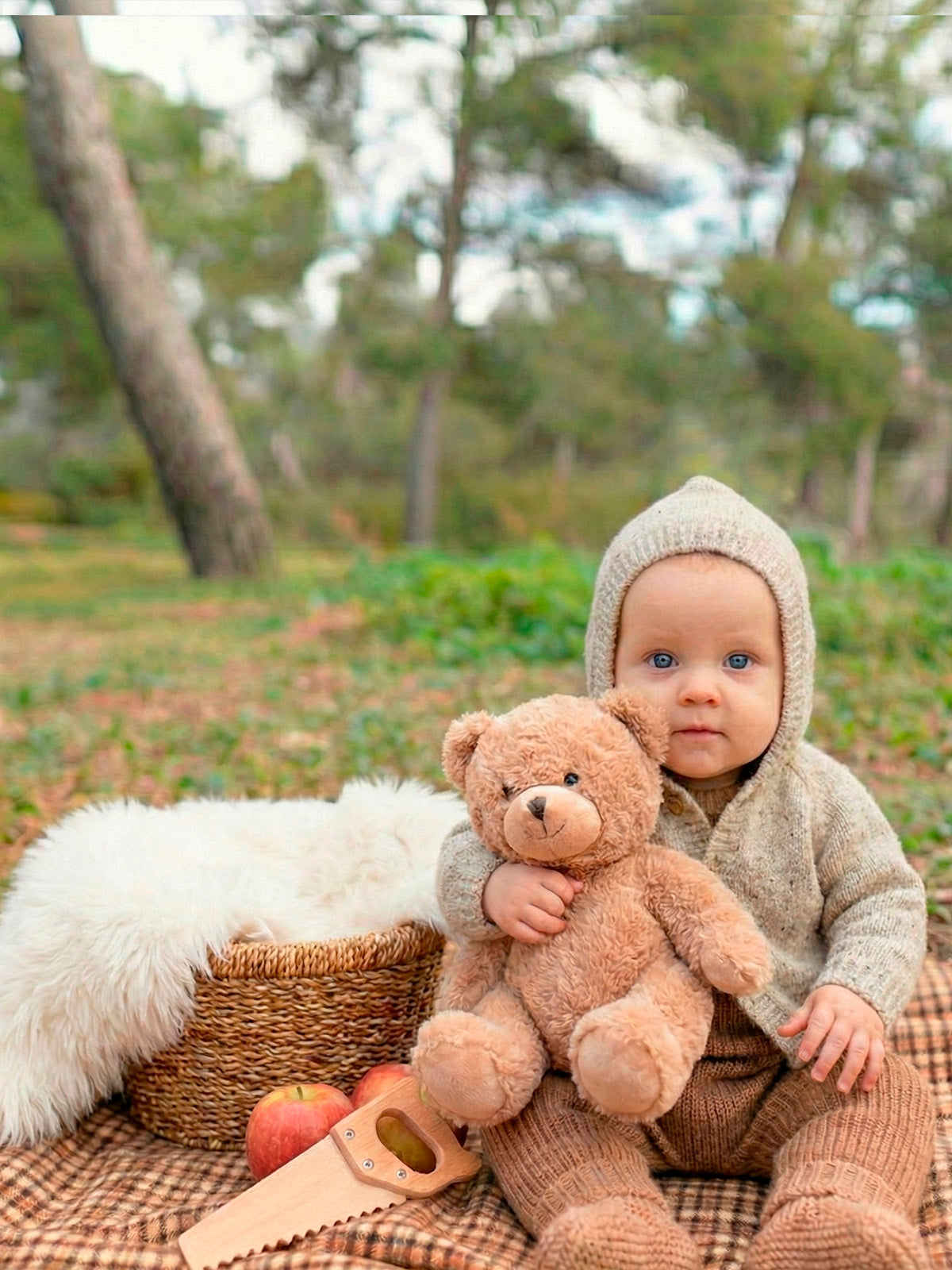 CARDIGAN CON CAPPUCCIO E BOTTONI 0292 AVELLANA MAC ILUSION KIDS 