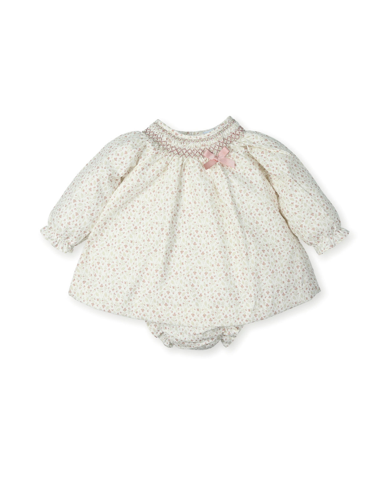 abito neoanta con cullotte e punto smoke "vintage sense" vintage mac ilusion 0307 VINTAGE MAC ILUSION KIDS 
