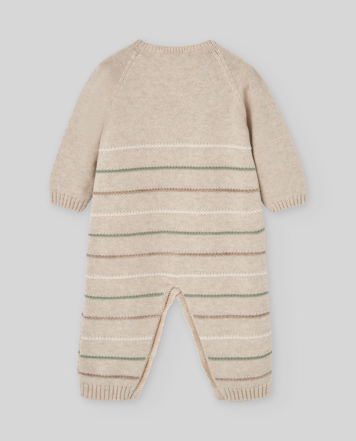 tutina neonato in maglia light brown paz rodriguez 005-123892 LIGHT BROWN PAZ RODRIGUEZ 