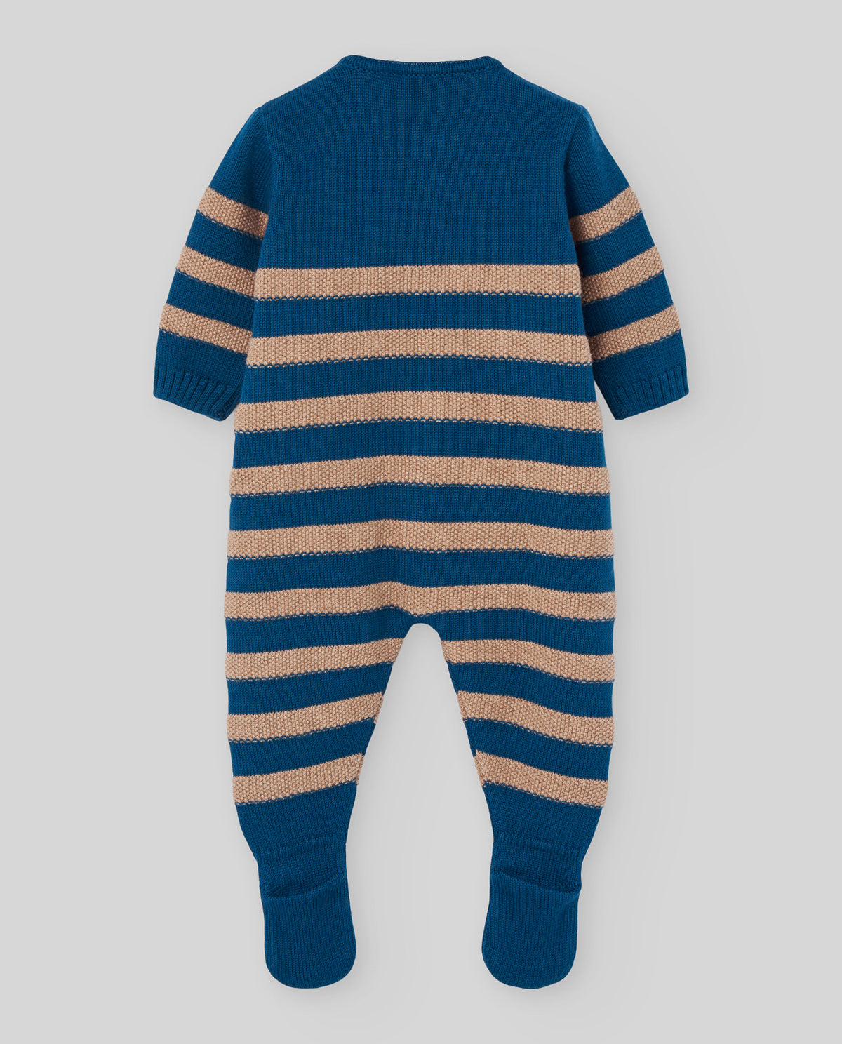 tutina neonato in maglia con righe nightblu paz rodriguez 005-134247 NIGTHBLUE/TOFFE PAZ RODRIGUEZ 
