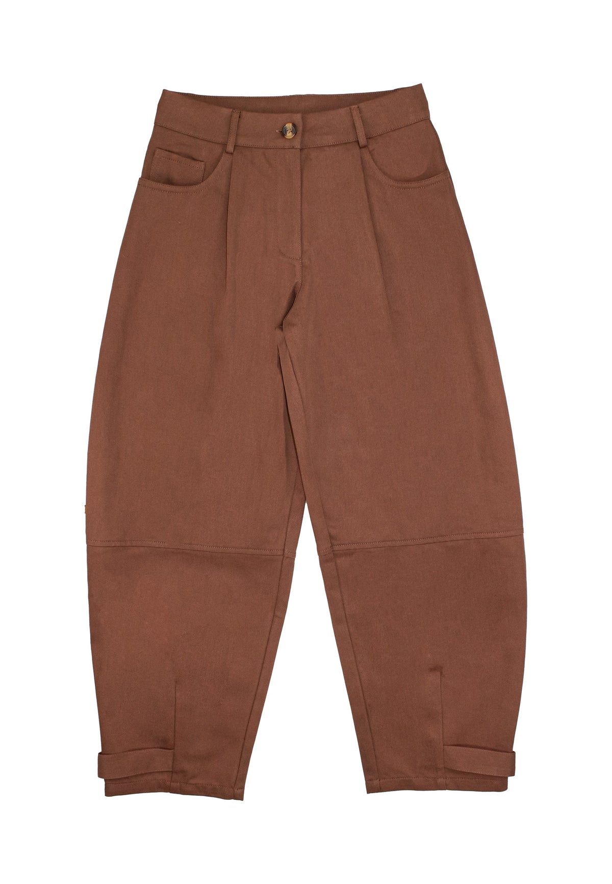 PANTALONE BAMBINA BALOON  IN TESSUTO CIOCCOLATO TO BE TOO T190P CIOCCOLATO TO BE TOO 