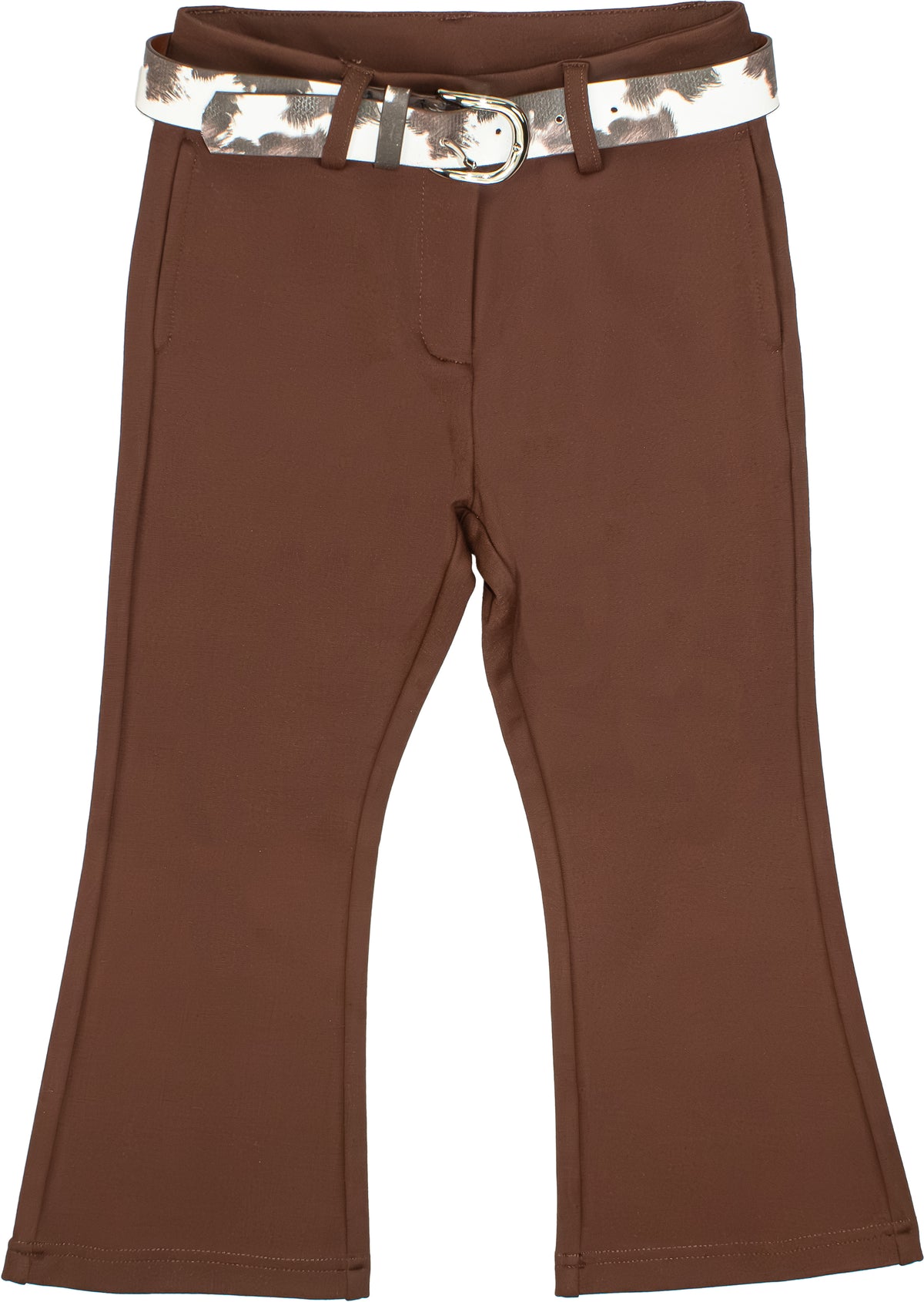 PANTALONE BAMBINA CON CINTURA CIOCCOLATO TO BE TOO<BR/> TB2106 CIOCCOLATO TO BE TOO 