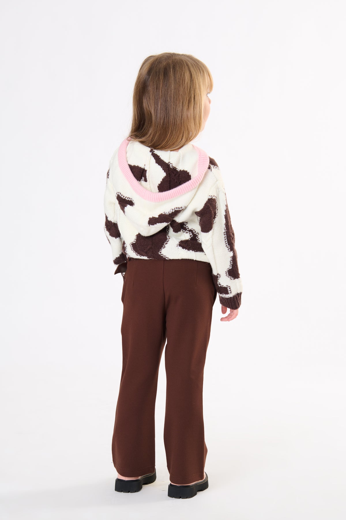 PANTALONE BAMBINA CON CINTURA CIOCCOLATO TO BE TOO<BR/> TB2106 CIOCCOLATO TO BE TOO 