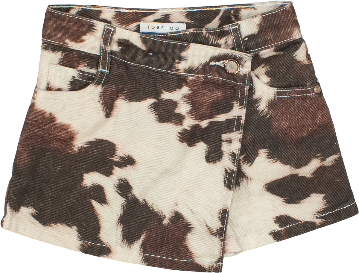 SHORTS BAMBINA EFFETTO MUCCA TO BE TOO TB2113P UNICO TO BE TOO 