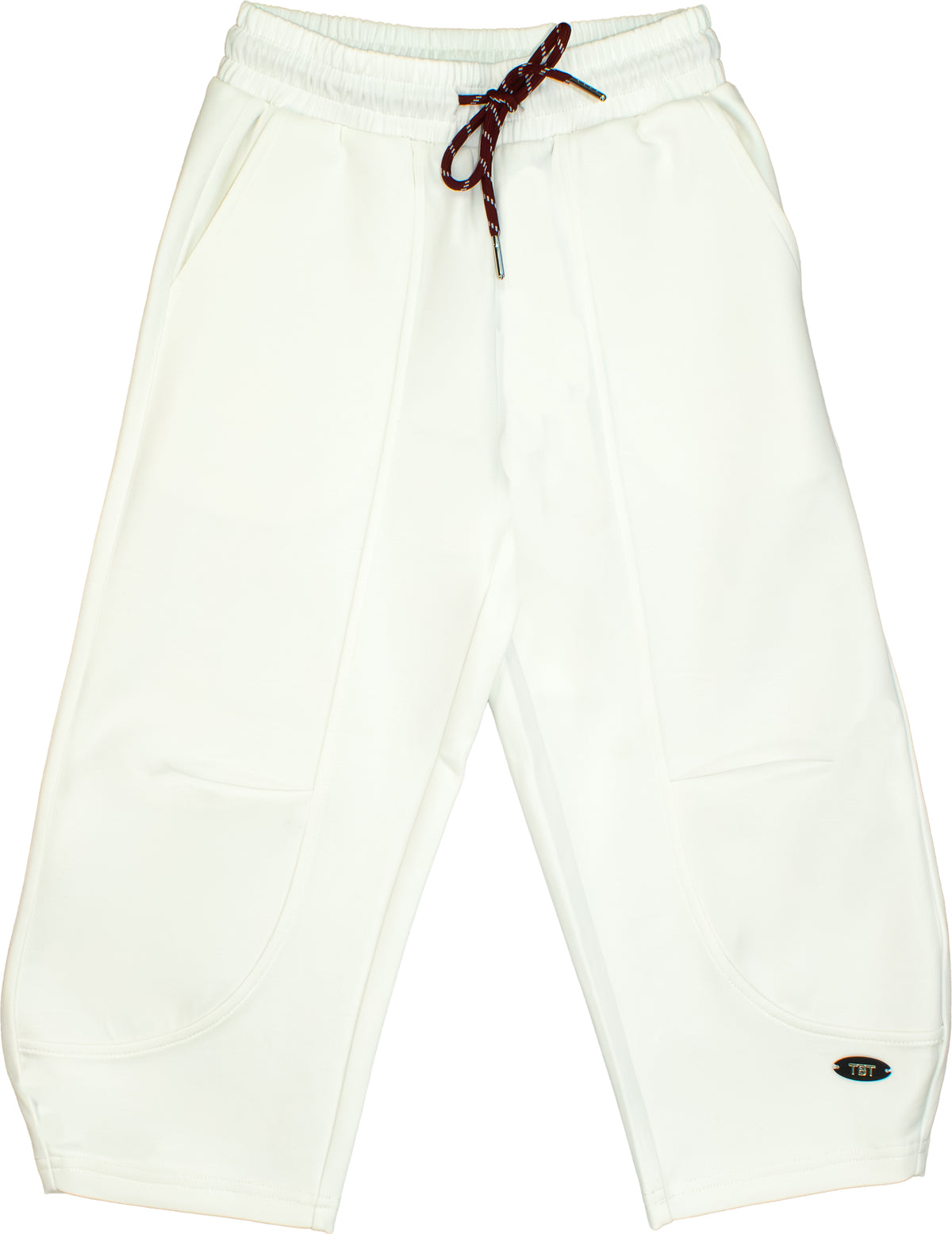 PANTALONE BAMBINA  IN TESSUTO ACCOPPIATO LATTE TO BE TOO TB2134 LATTE TO BE TOO 