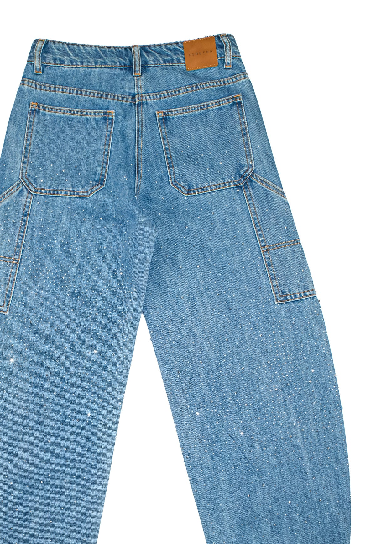 JEANS BAMBINA CON STRASS DENIM TO BE TOO TB2169P DENIM TO BE TOO 