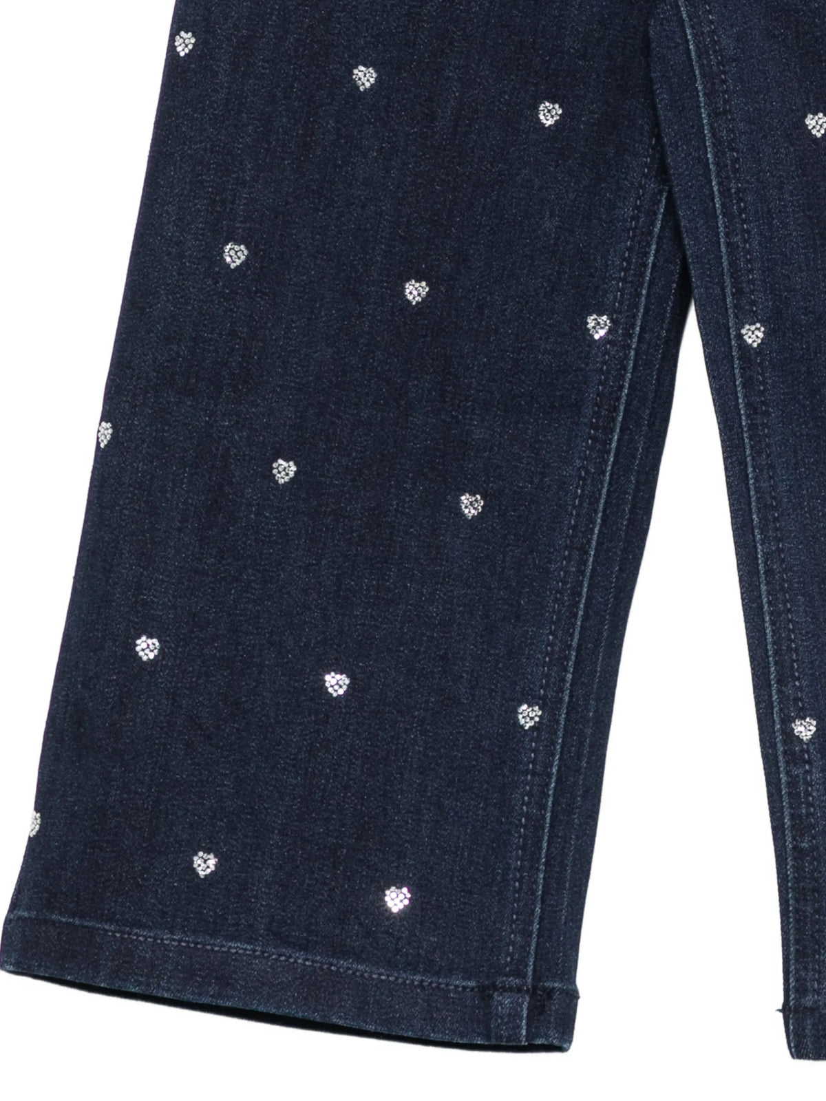 jeans bambina con ricamo sopraelevato denim rise twinset 262GB2045 DENIM RISE TWINSET KIDS 