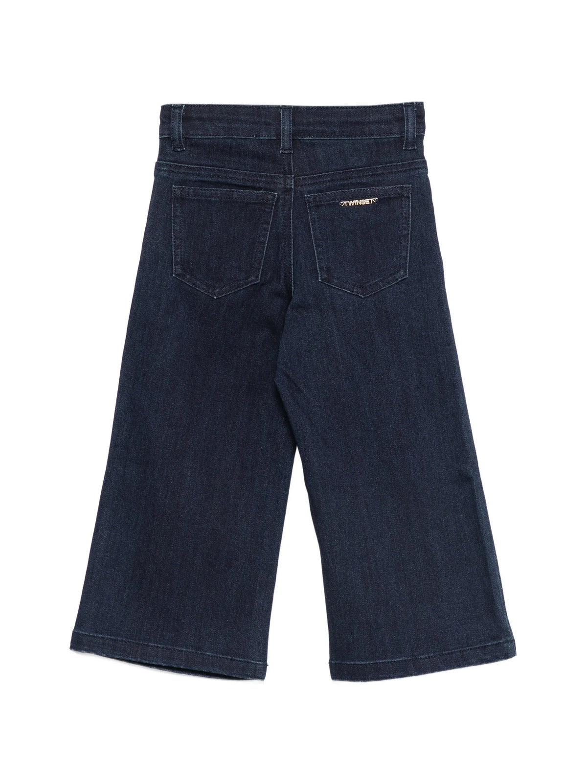 jeans bambina con ricamo sopraelevato denim rise twinset 262GB2045 DENIM RISE TWINSET KIDS 