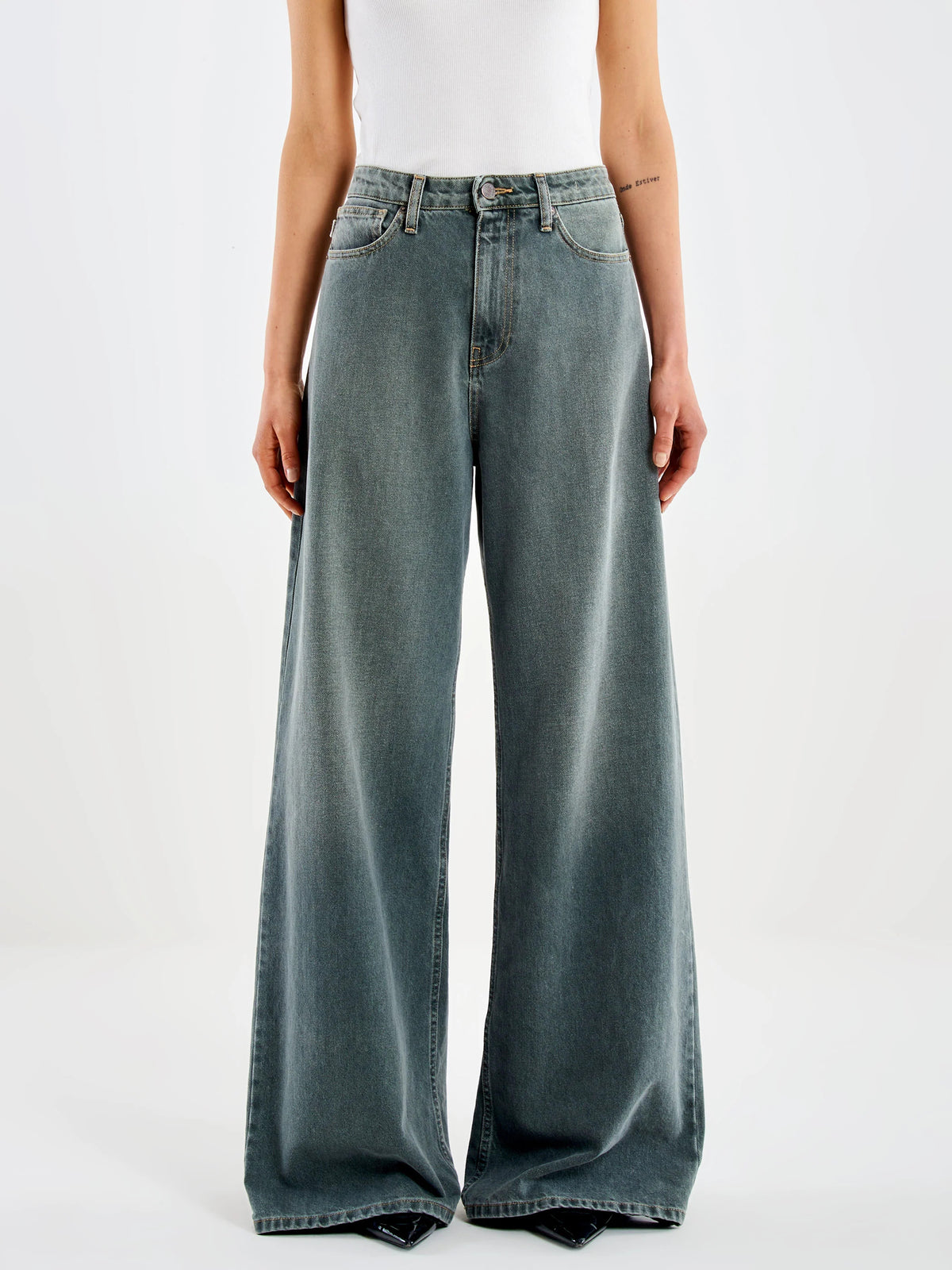 JEANS DONNA MARNIE WIDE LEG FORESTA VICOLO DAC5113 FORESTA VICOLO 