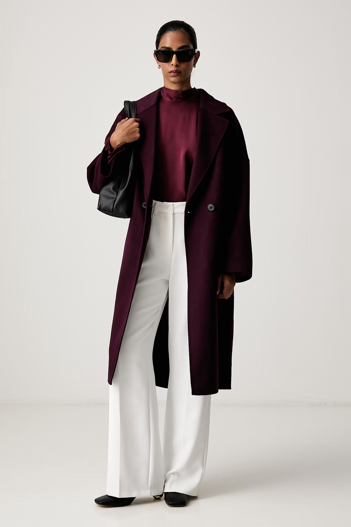 CAPPOTTO DONNA DOPPIOPETTO IN LANA MELANZANA VICOLO TAC0003 MELANZANA VICOLO 