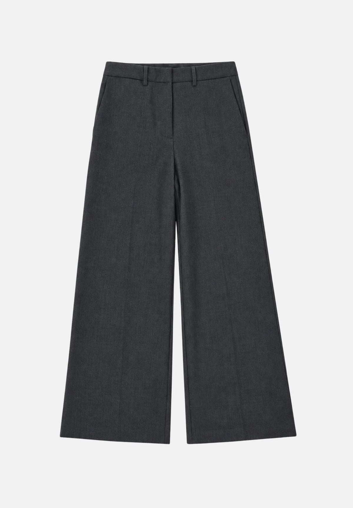 PANTALONE DONNA MODELLO PALAZZO ANTRACITE VICOLO TAC0439 ANTRACITE MELANGE VICOLO 