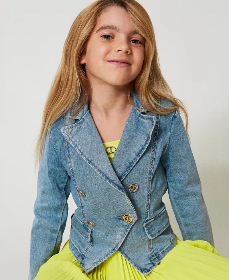 TWINSET KIDS 251GJ2540DENIM CHIARO