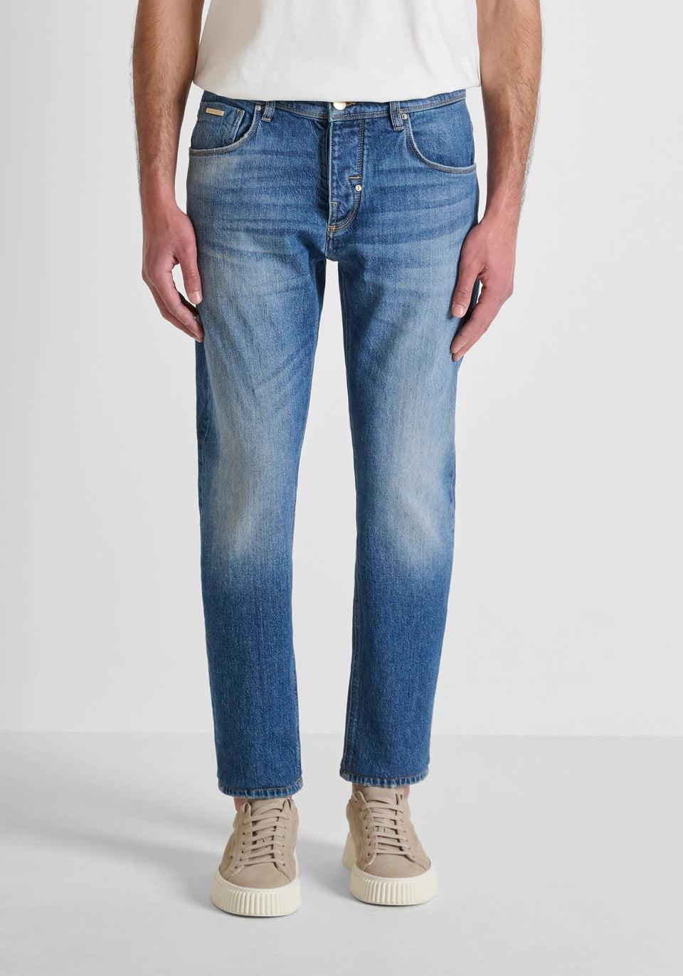 JEANS UOMO ARAGON SLIM FIT MEDIUM  BLUE ANTONY MORATO MMDT00264 - FA750398 MEDIUM BLUE ANTONY MORATO 