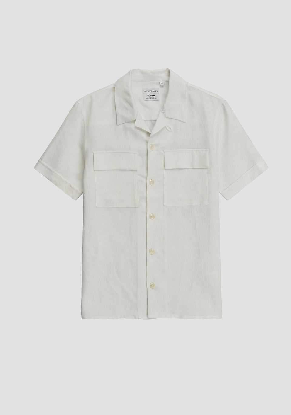 CAMICIA UOMO MEZZA MANICA CON TASCHE DAVANTI BIANCO ANTONY MORATO MMSS00202 FA900135 PANNA ANTONY MORATO 