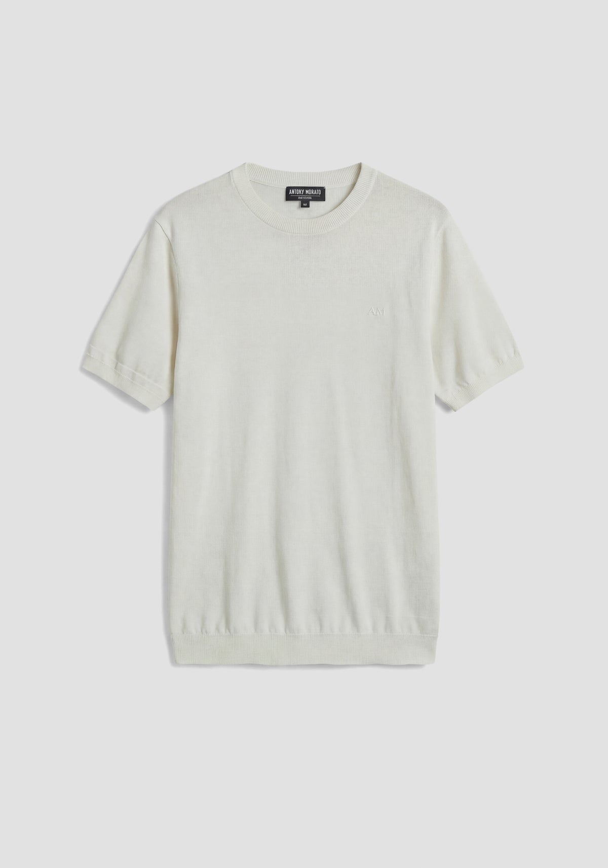 T-SHIRT UOMO IN MAGLIA GIROCOLLO CREMA ANTONY MORATO MMSW01597 YA200076 CREMA ANTONY MORATO 