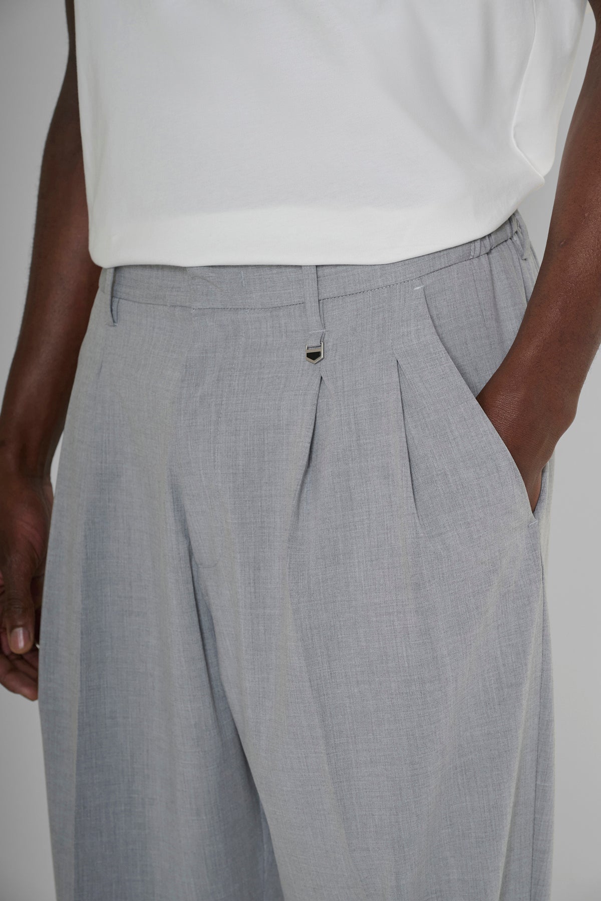 PANTALONE UOMO LEON WIDE LEG GRIGIO ANTONY MORATO MMTR00779 FA600288 GRIGIO ANTONY MORATO 