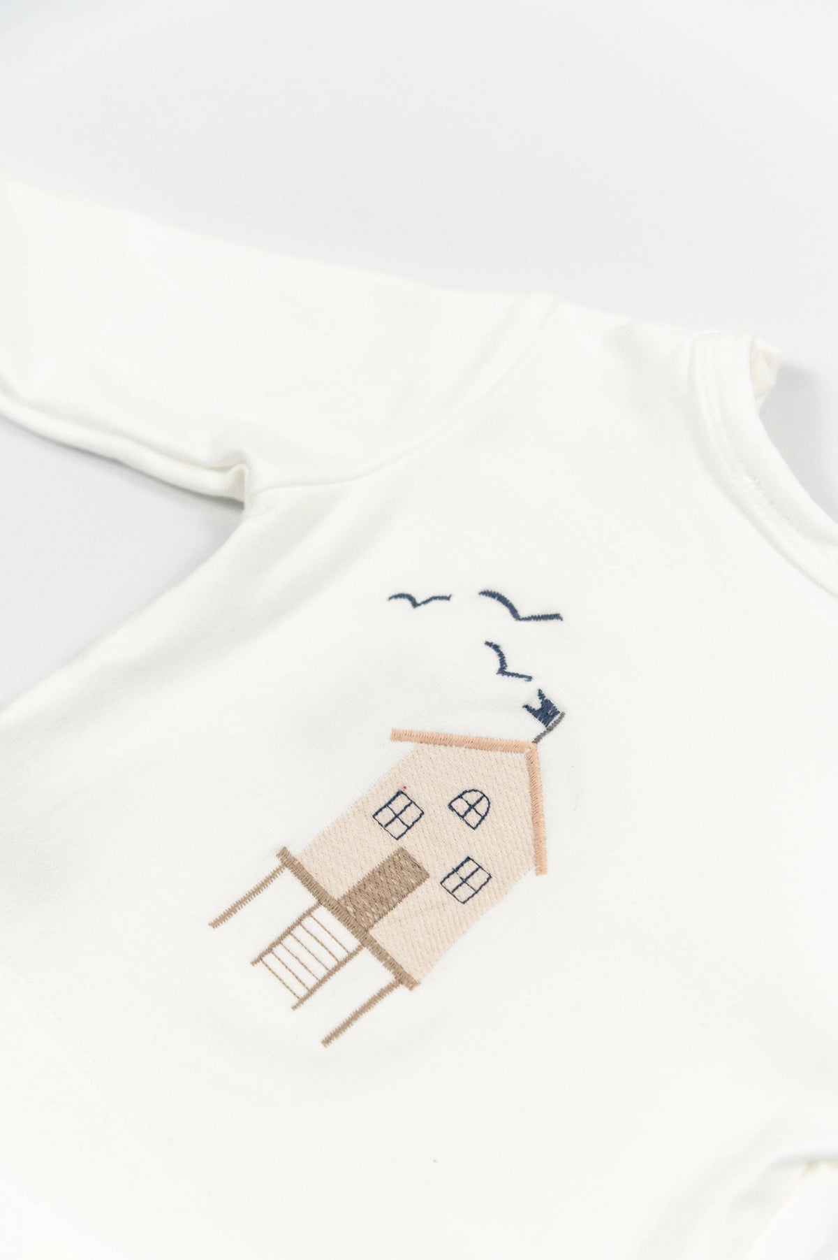 MAGLIA NEONATO  CON RICAMO SURF HOUSE OFF-WHITE BAMBOOM 1164TE OFF-WHITE BAMBOOM 