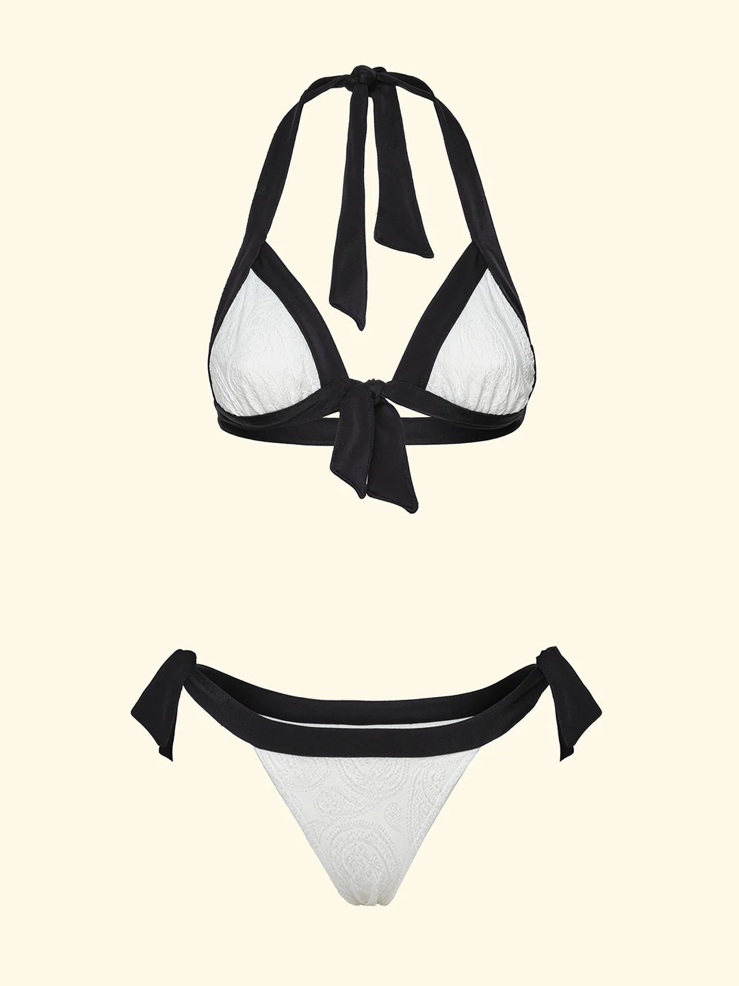 BIKINI DONNA TRIANGOLO CON SLIP REGOLABILE BIANCO F**K FK26-SW0530WH BIANCO F**K 