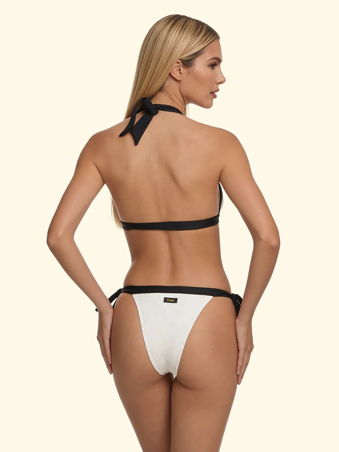 BIKINI DONNA TRIANGOLO CON SLIP REGOLABILE BIANCO F**K FK26-SW0530WH BIANCO F**K 