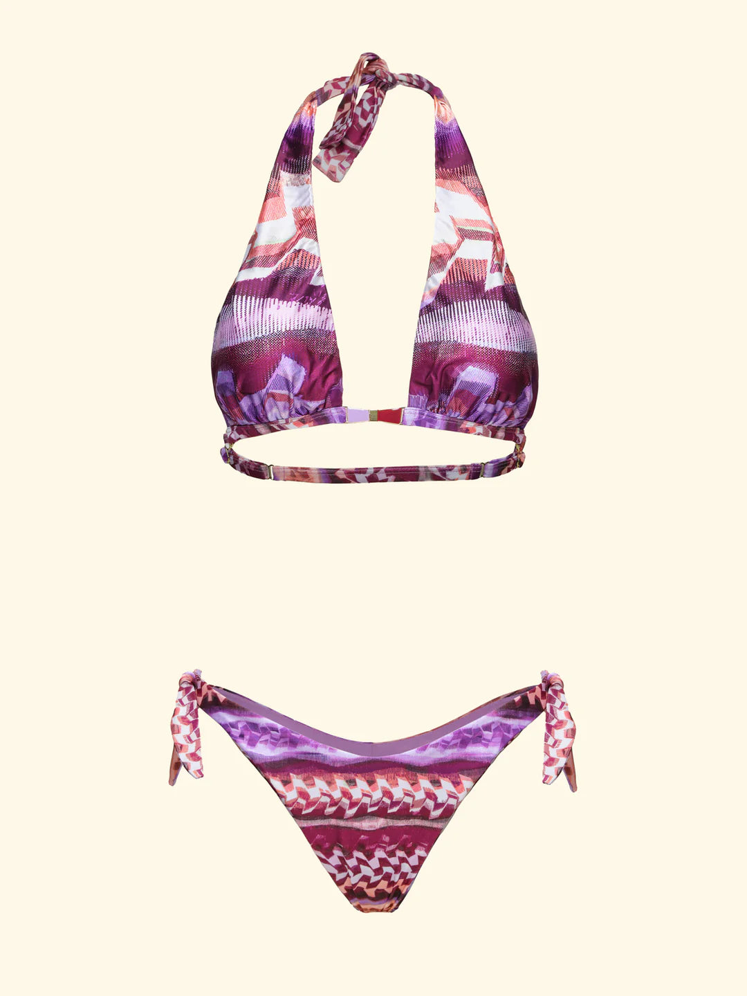 bikini donna triangolo marilyn con slip americano regolabile fantasia f**k FK26-SW0612X56 UNICO F**K 
