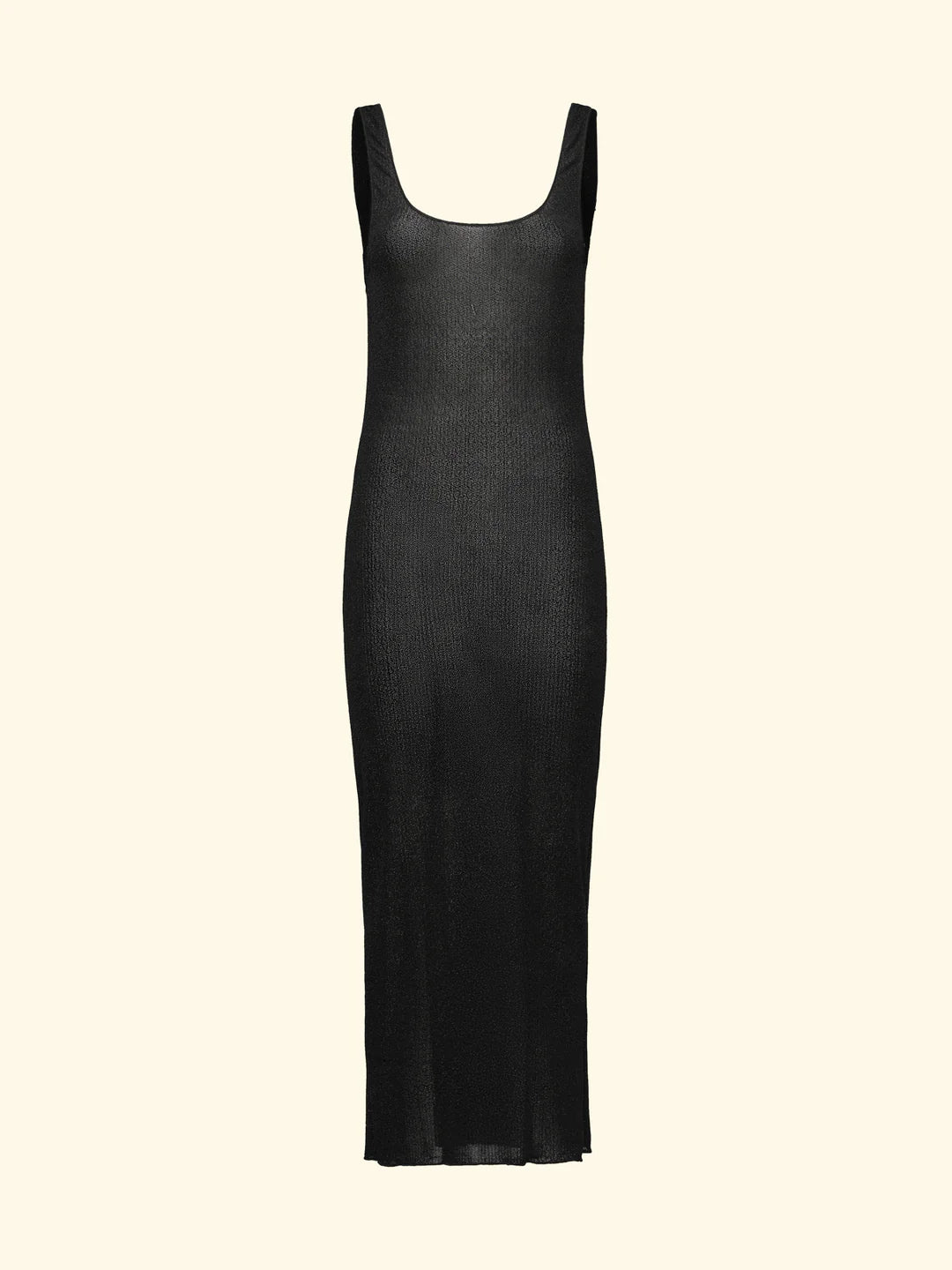 vestito donna lungo in lurex nero  f**k FK26-SW1150BK NERO F**K 