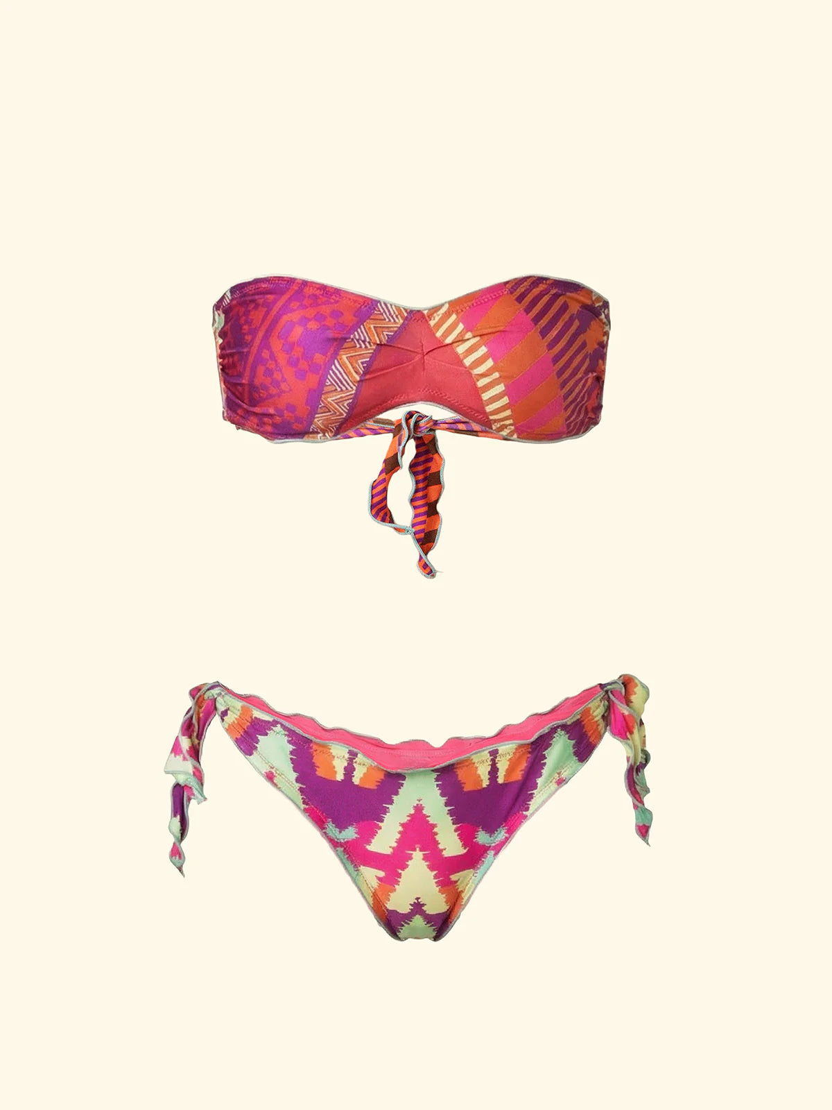 BIKINI DONNA FASCIA CON SLIP REGOLABILE FANTASIA F**K FK26-SW2602X20 UNICO F**K 