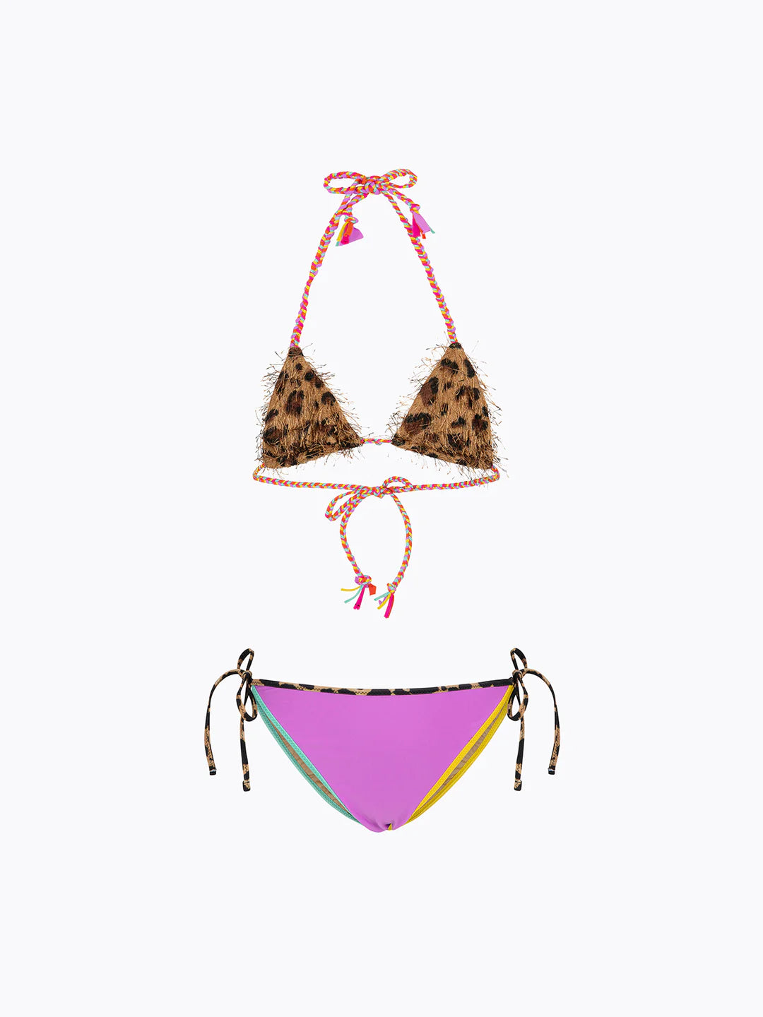 bikini bambina triangolo-slip regolabile fantasia f**k FJ26-SG0100X02 UNICA F**K KIDS 