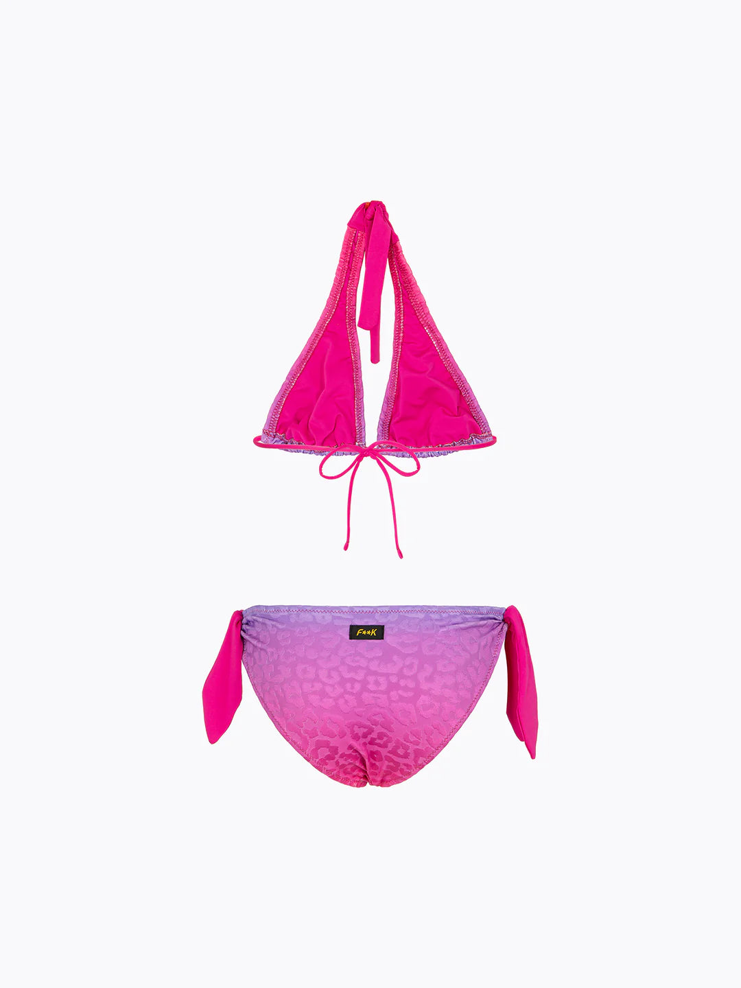 bikini bambina triangolo alto e slip fisso fantasia f**k FJ26-SG0680X92 UNICA F**K KIDS 