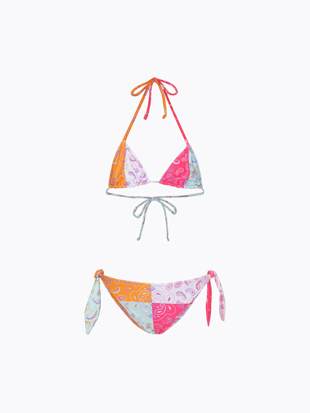 bikini bambina triangolo e slip regolabile fantasia f**k FJ26-SG0690X94 UNICA F**K KIDS 