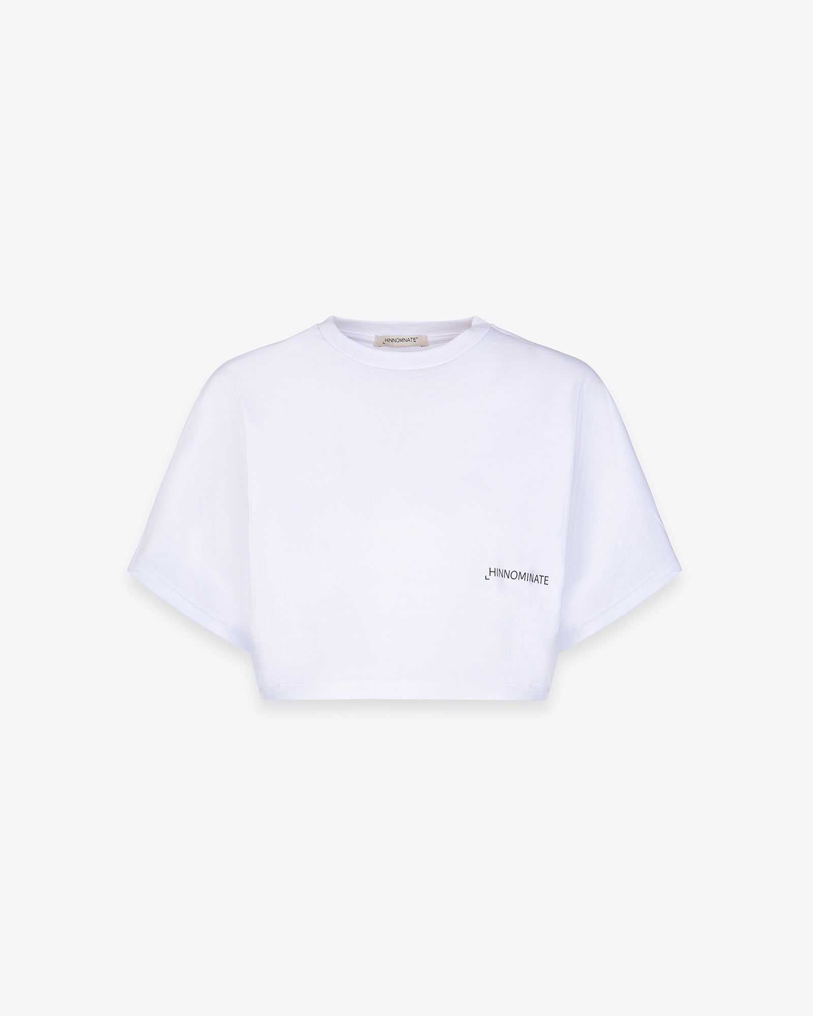 CROP DONNA TOP IN JERSEY A MEZZA MANICA AMPIA BIANCO HINNOMINATE HMABW02371 BIANCO HINNOMINATE 