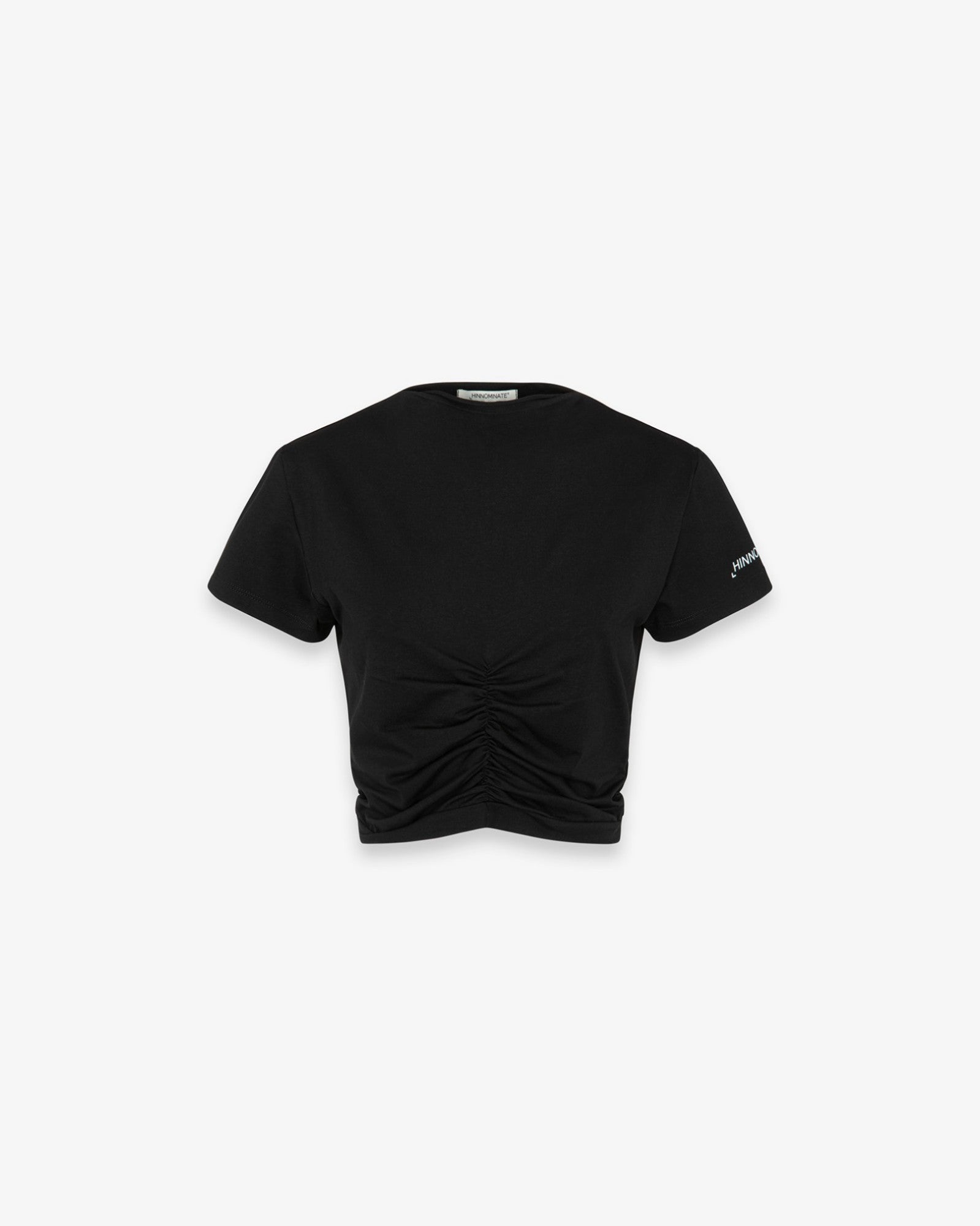 t-shirt donna in bielastico con arricciature davanti NERO HINNOMINATE HMABW02478 NERO HINNOMINATE 