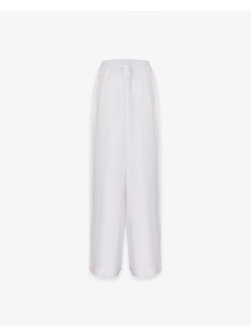 PANTALONE DONNA LARGO DRITTO IN LINO bianco HINNOMINATE HMABW02641 BIANCO HINNOMINATE 