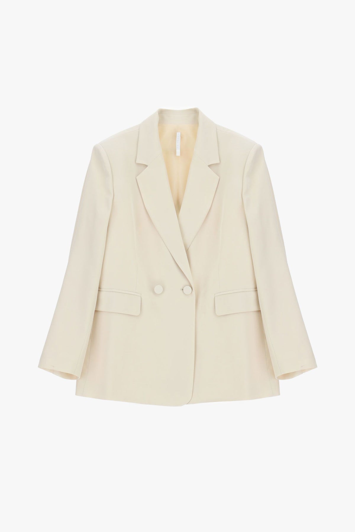 GIACCA DONNA DOPPIOPETTO REGULAR-FIT CON TASCHE E PATTINA LATTE IMPERIAL JBO4LJE LATTE IMPERIAL 