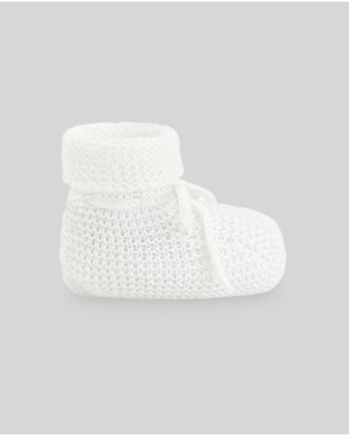 babbucce NEONATI IN COTONE BIANCO PAZ RODRIGUEZ 018-22507 BIANCO PAZ RODRIGUEZ 