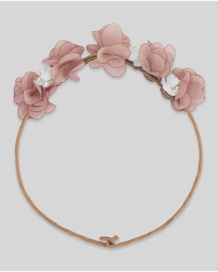 fascia neonata con fiori rosa paz rodriguez 080-153460 UNICO PAZ RODRIGUEZ 