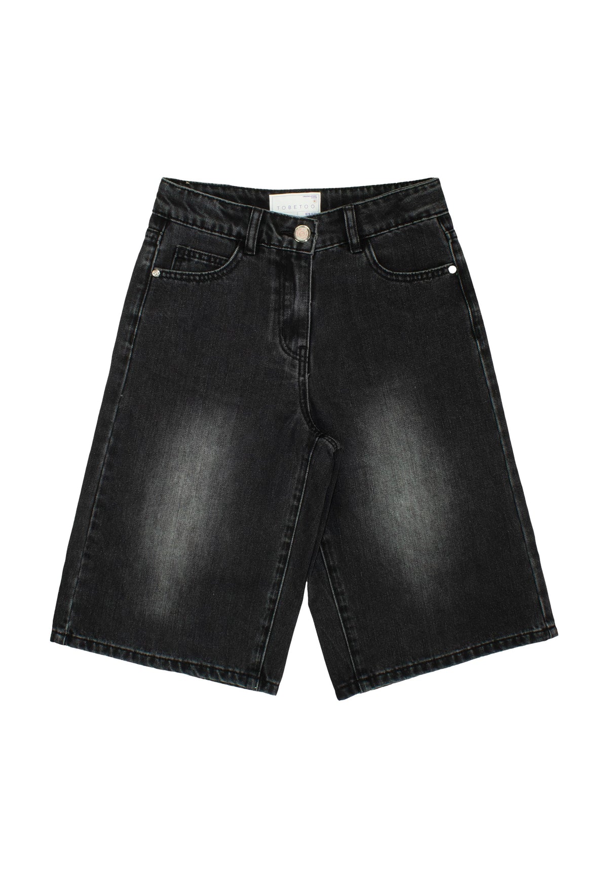 BERMUDA BIMBA IN DEMIN SCURO TO BE TOO T1351P DENIM NERO TO BE TOO 