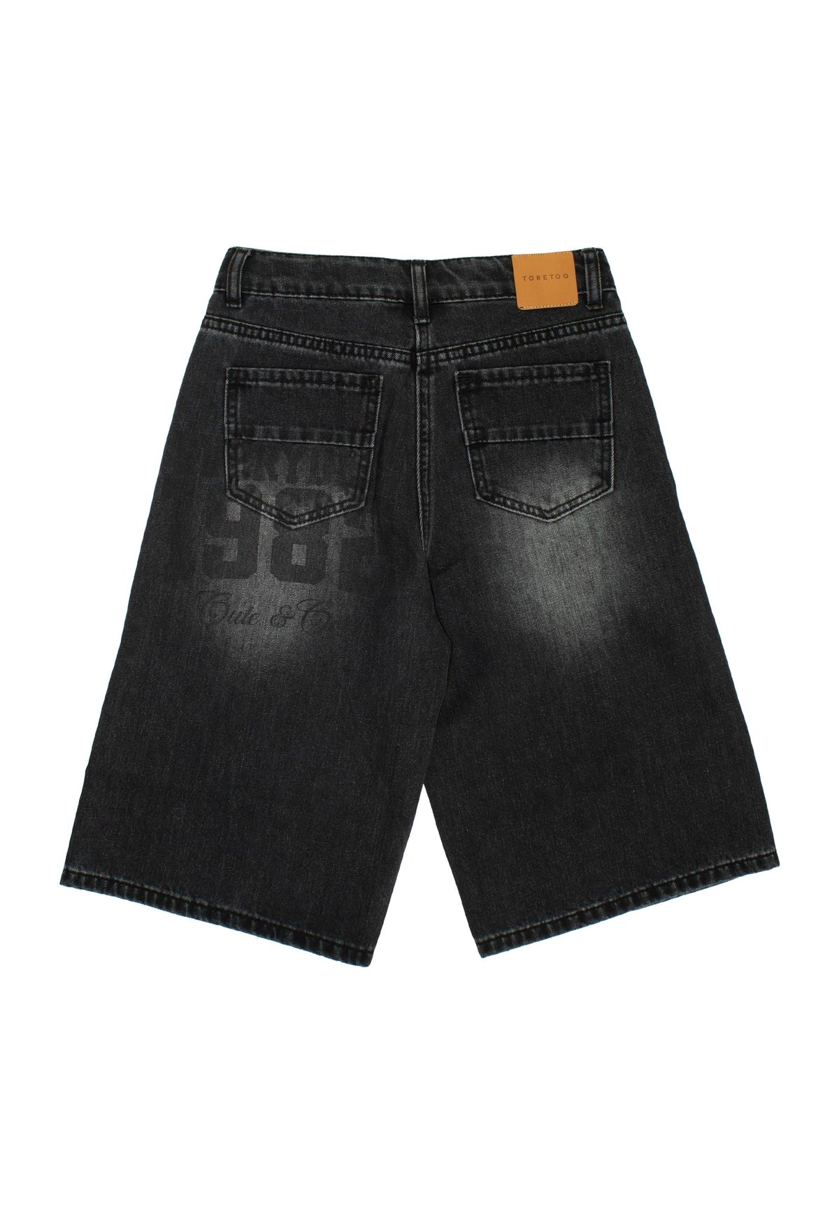 BERMUDA BIMBA IN DEMIN SCURO TO BE TOO T1351P DENIM NERO TO BE TOO 