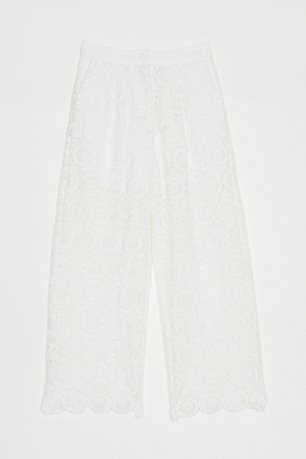 PANTALONE BAMBINA IN PIZZO BIANCO TWINSET 261GJ2Q21 BIANCO TWINSET KIDS 