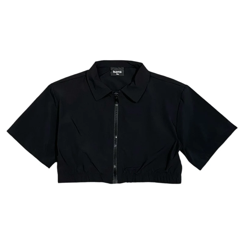 Disclaimer kids camicia nera tessuto tecnico ragazza 58558 58558 NERO DISCLAIMER 