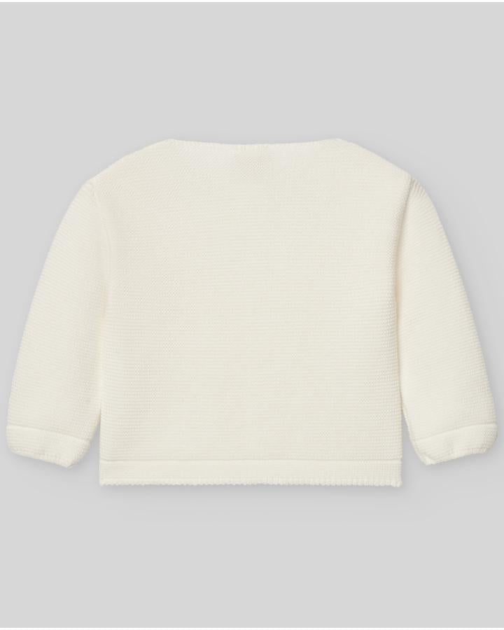 CARDIGAN NEONATO IN MAGLIA CON BOTTONI PANNA PAZ RODRIGUEZ 001-121852 PANNA PAZ RODRIGUEZ 