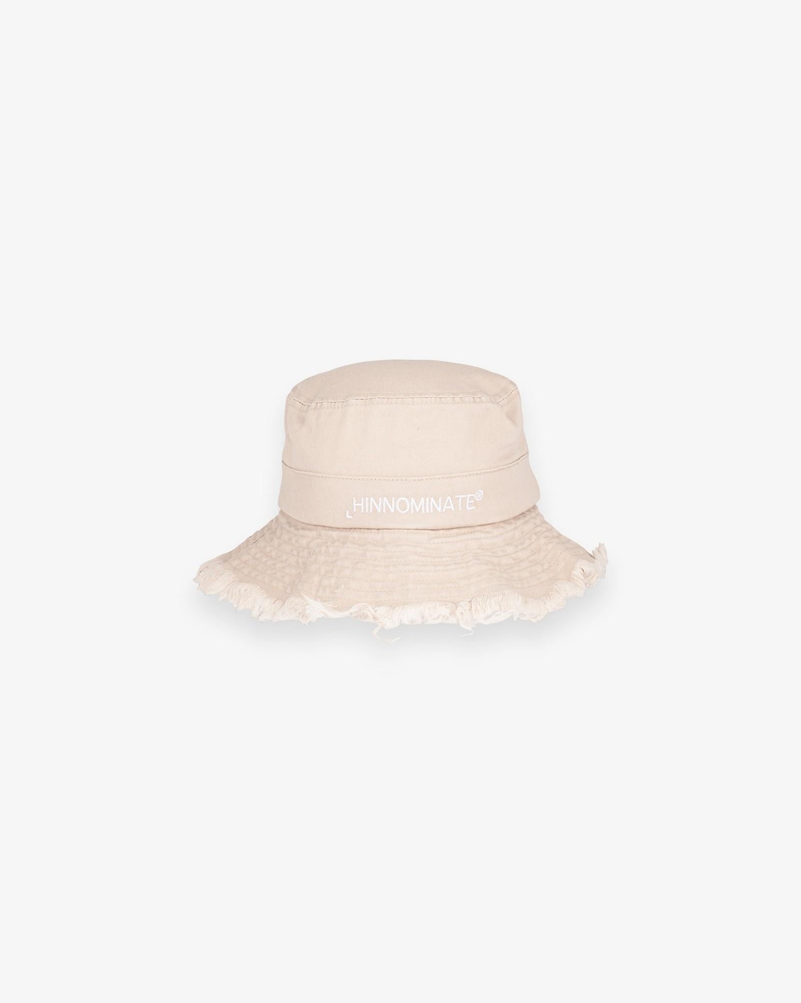 cappello donna a falda in cotone con culisse beige Hinnominate HMACW00214 BEIGE HINNOMINATE 