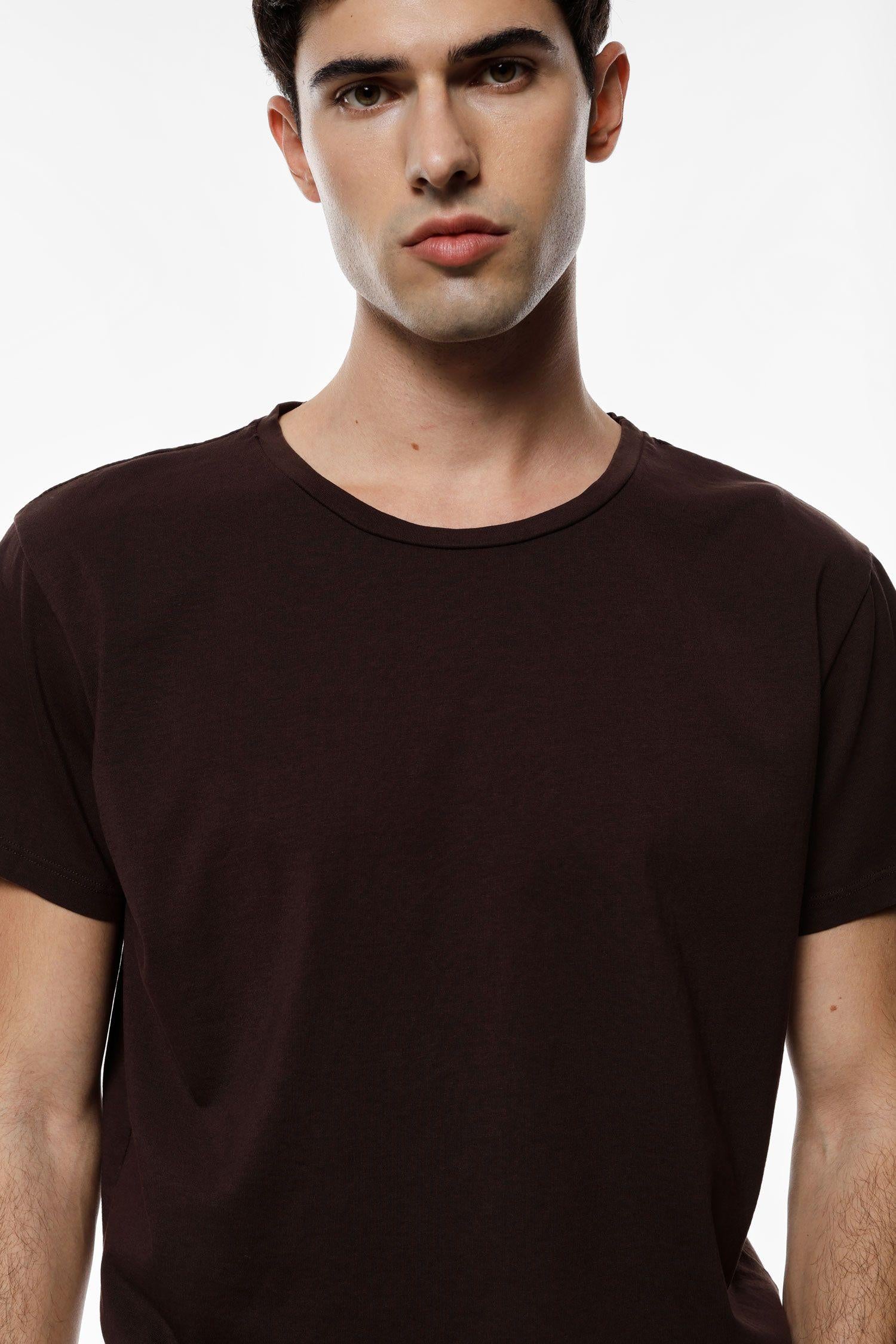 T-shirt uomo girocollo a maniche corte moro imperial TU80KFFL MORO IMPERIAL  UOMO 