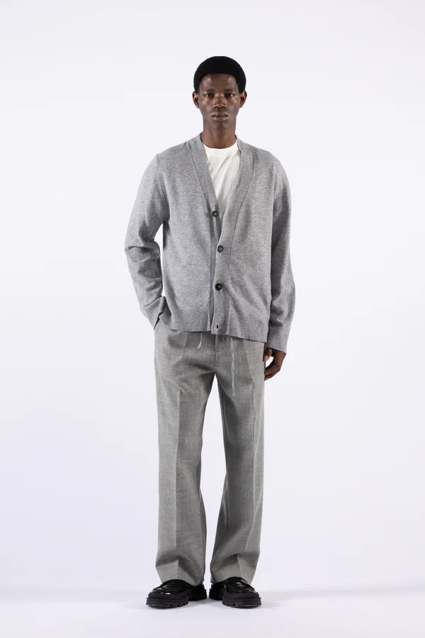 CARDIGAN UOMO IN LANA CON BOTTONI GRIGIO I'M BRIAN MA3410 GRIGIO I'M BRIAN 