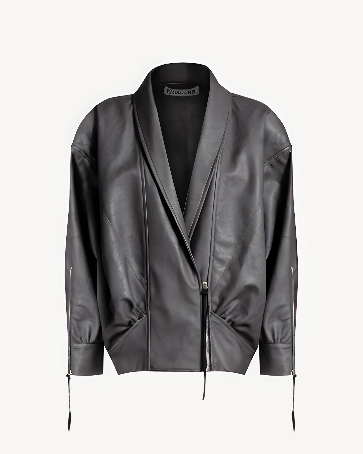 GIUBBINO DONNA The Virgo Gummed Crop TintoSMOKE NINEMINUTES 25PRNCP-0022 SMOKE NINEMINUTES 